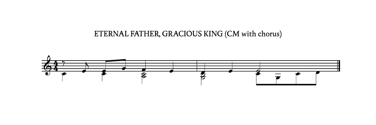 Eternal Father, gracious king
